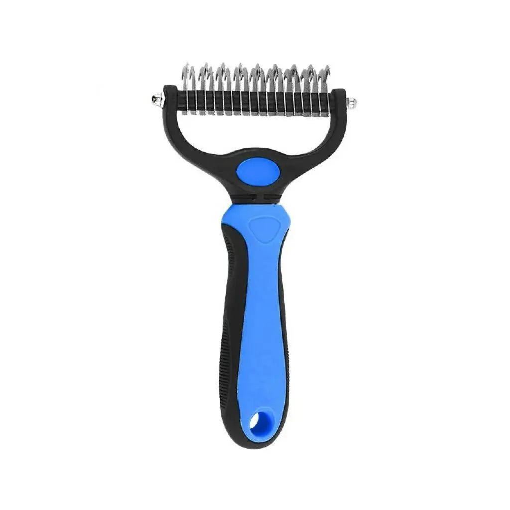Pet Dematting Undercoat Rake, Double-Sided Deshedding Brush for Dogs & Cats, Pain-Free Tangle Remover, Reduces Shedding & Mats, Grooming Tool, #Summervibers,#